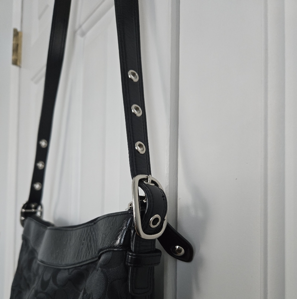 Coach Black Signature Crossbody Bag - Picture 6 of 16